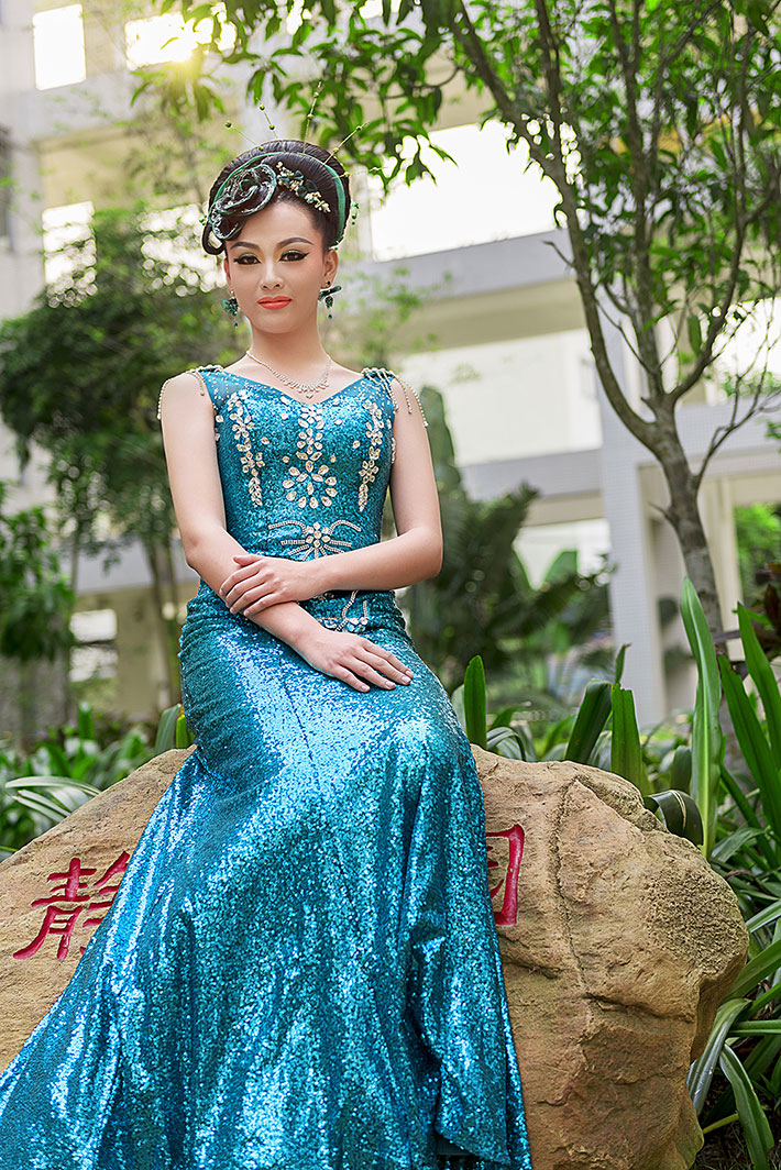 2016年美容美发班学生妆面展